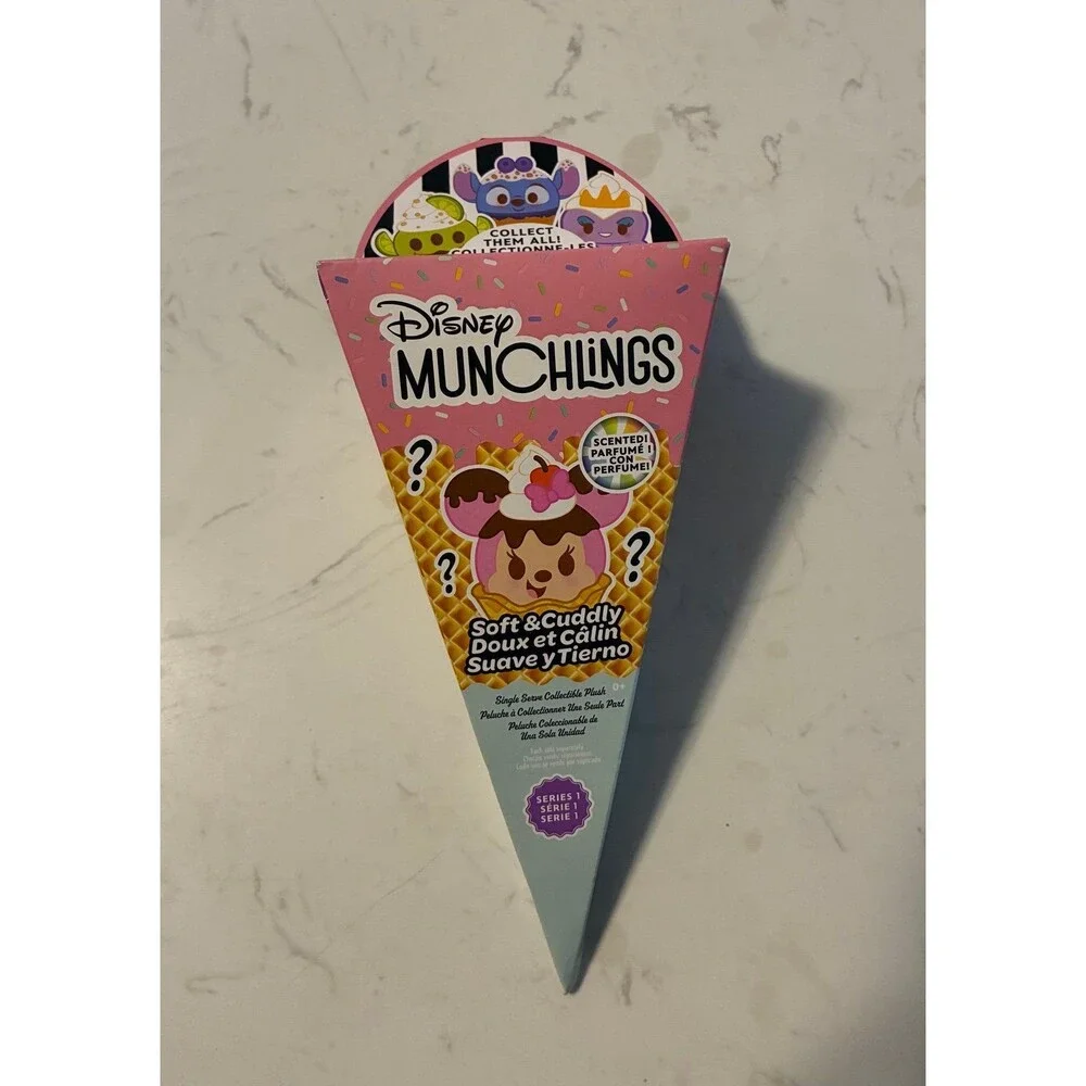 Disney Munchlings Single Serve Series 1 Scented Mystery Plush Blind Box – New